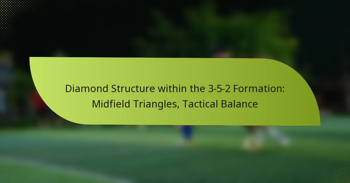 Diamond Structure within the 3-5-2 Formation: Midfield Triangles, Tactical Balance